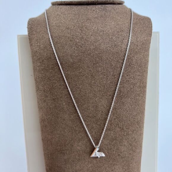 LOUIS VUITTON 18K Diamond LV Volt One Small Pendant Necklace - Picture 3 of 8